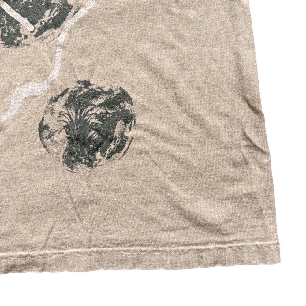 Los Angeles Apparel Mens M Tan Graphic Tee 6.5 oz Garment Dyed Made in USA Shirt - Picture 5 of 9
